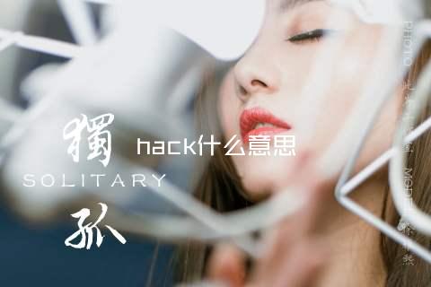 hack什么意思